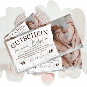 Sjabloon voor oppasvouchers om uit te printen | Cadeaubon voor ouders | Oppassen om te creëren | Cadeau-idee voor een time-out voor ouders