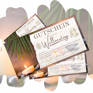 Bon pour un week-end spa bien-être | Bon cadeau pour une journée bien-être | Bon d'expérience pour un hôtel bien-être | Idée cadeau carte anniversaire
