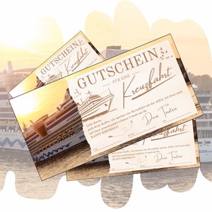 Bon pour une croisière | Idée cadeau voyage en bateau | Escapade sur l'eau | Chèque cadeau bateau de croisière | Bon de voyage