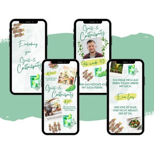 convite de festas de jardim do partido do assado do eCARD | Cartão legal do cocktail de Digitas WhatsApp de <br> Entrega Rápida? Aniversário de cartão telefônico animado personalizado