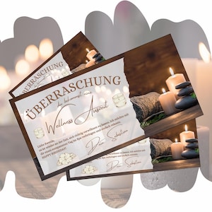 Gutschein für ein Wellness Spa Wochenende | Geschenkgutschein Wellnesstag | Erlebnisgutschein Wellnesshotel | Geschenkidee Karte Geburtstag