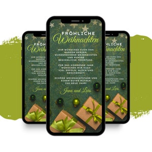 TARJETA electrónica Felicitaciones de Navidad | Felicitaciones de Nochevieja | Tarjeta de felicitación navideña de Whatsapp | Saludos navideños | Deseos de año nuevo | Feliz navidad