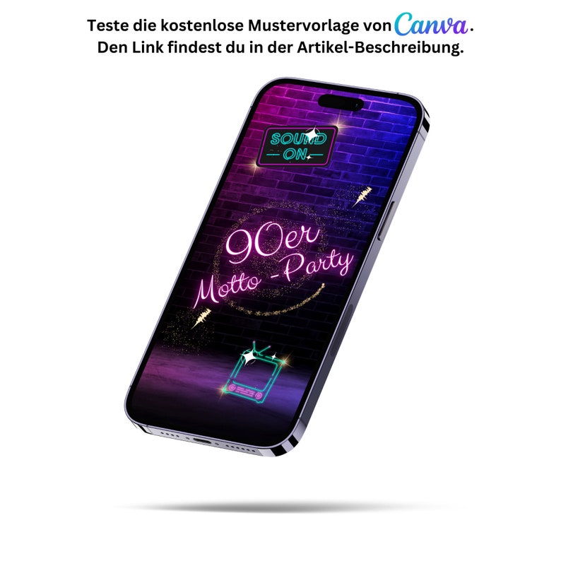 eCARD Einladung Doppelgeburtstag Feier Digitale Whatsapp Geburtstagseinladung Animierte Doppel Einladungskarte Neonparty Mottoparty Bild 3