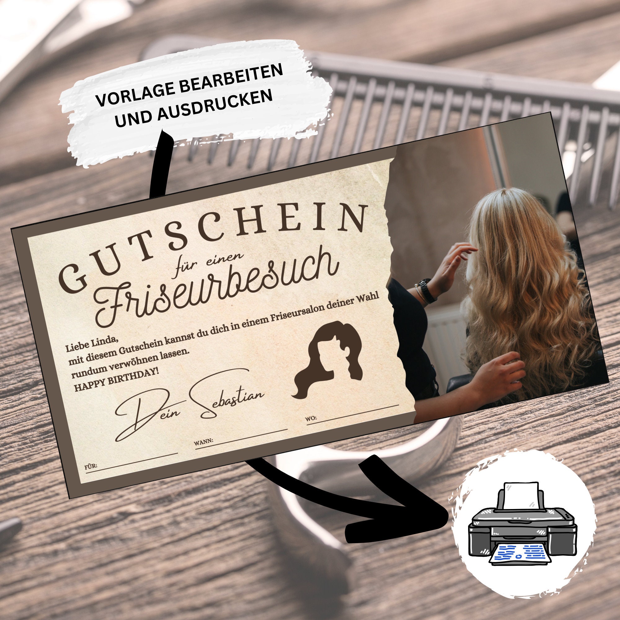 Stilvolle Friseur Gutschein Text Lustig Bilder