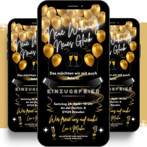 eCARD housewarming-uitnodiging | Digitale Whatsapp Instagram appartement Housewarming Party | Gepersonaliseerde geanimeerde housewarmingparty