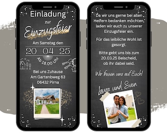Invito digitale per la festa di inaugurazione della casa (eCARD) | Festa di inaugurazione digitale via WhatsApp | Festa animata personalizzata