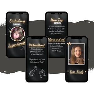 Zaproszenie eCARD młodzieży potwierdzenie konsekracji | Cyfrowa komunijna karta telefonu komórkowego WhatsApp | Animowane zaproszenie na konsekrację młodzieży na święto młodzieży festiwal młodzieżowy