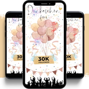 eCARD Volgers Leden Dankbetuigingen | digitaal Whatsapp Instagram Facebook E-mail bedankwoord | Animatie met afbeeldingen | Zeg dankjewel online