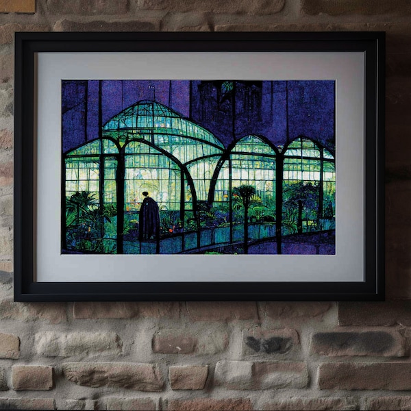 Barbican Conservatory London - Botanical Art Print Illustration Original Artwork