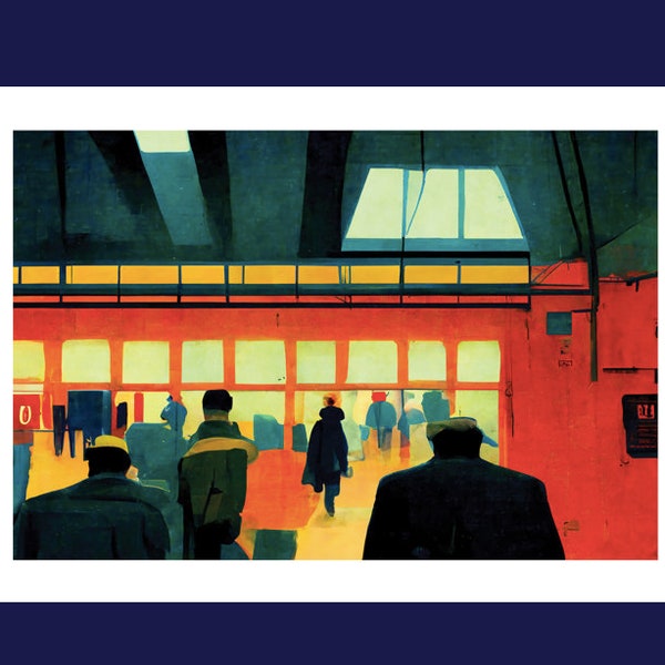 London Bridge station - Abstract Art Print Illustration  | Urban Wall Art | A5 Prints | A4 Prints | A3 Prints