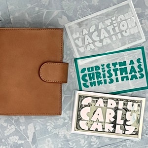 Custom Cash Envelopes for Budget Binder, Budget Wallet, Cash Stuffing Wallet, Savings Challenges