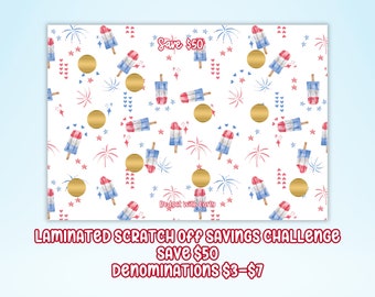 Fourth of July Savings Challenge: Scratch-Off Budget Binder