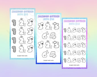 Summer Savings Challenge Printable: A6 Cash Stuffing Tracker (Digital Download)