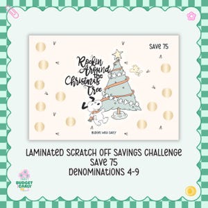 Christmas Scratch Off Savings Challenge: Cash Stuffing, Budget Binder