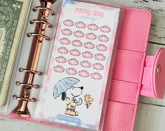 Rainy Day Savings Challenge, Laminated Cash Envelope, Budget Binder Insert