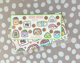 Sushi Savings Challenge: A6 Budget Binder Insert, Cash Stuffing