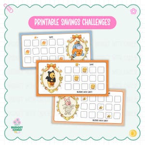 Halloween Mini Savings Challenge Printable: A6 Cash Stuffing Tracker (Digital Download)