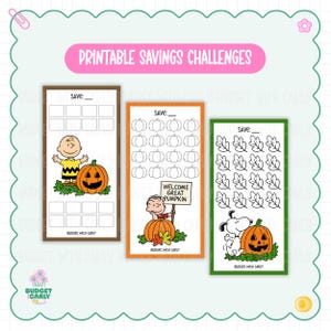 Halloween Mini Savings Challenge Printable: A6 Cash Stuffing Tracker (Digital Download)