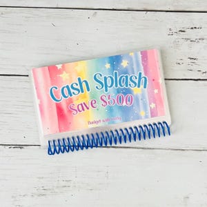 Libro de ahorros con sobres para efectivo / Reto de ahorro de 500 / Carpeta de ahorros / Relleno de efectivo / Presupuesto de nómina / Monedero con sobres para efectivo