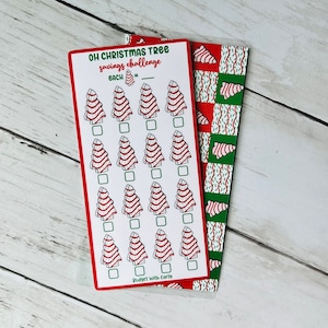 Christmas Savings Challenge for Savings Binder | A6 Savings Challenge | Saving Challenge for A6 Binder | Paycheck Budget