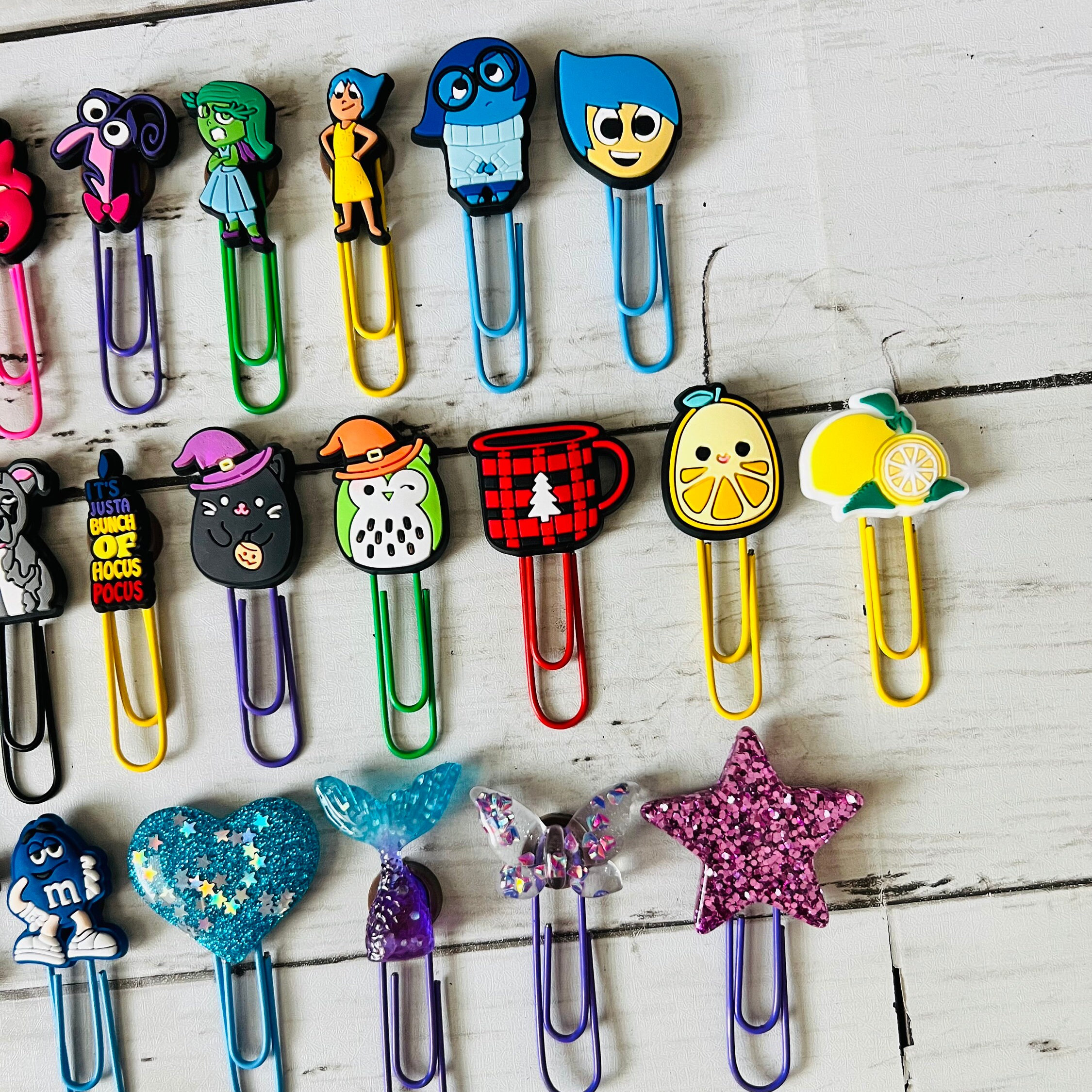 Fun Character Paperclips: Planner Clips, Binder Clips - Choose Two - Etsy