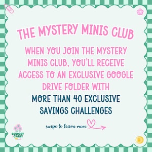 Mini Savings Challenge Mystery Bundle | Instant Digital Download | Cash Stuffing Tracker | Budget by Paycheck