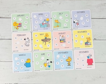 Year Long Savings Challenge Bundle with A6 Cash Envelopes, Budget Binder Insert