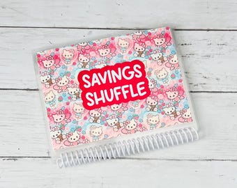 Savings Challenge Book with Cash Envelopes | Savings Binder for Cash Stuffing | Paycheck Budget | Cash Envelope Wallet