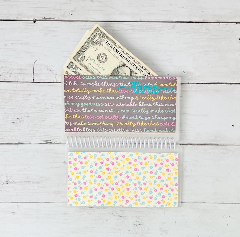 Savings Challenge Book: Cash Envelope Wallet, Paycheck Budget - Etsy UK