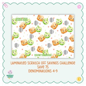 Scratch Off Apple Savings Challenge: Cash Stuffing for Budget Binder