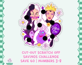 Savings Challenge for Cash Stuffing | Scratch Off Savings Challenge for Savings Binder | Money Challenge | Paycheck Budget