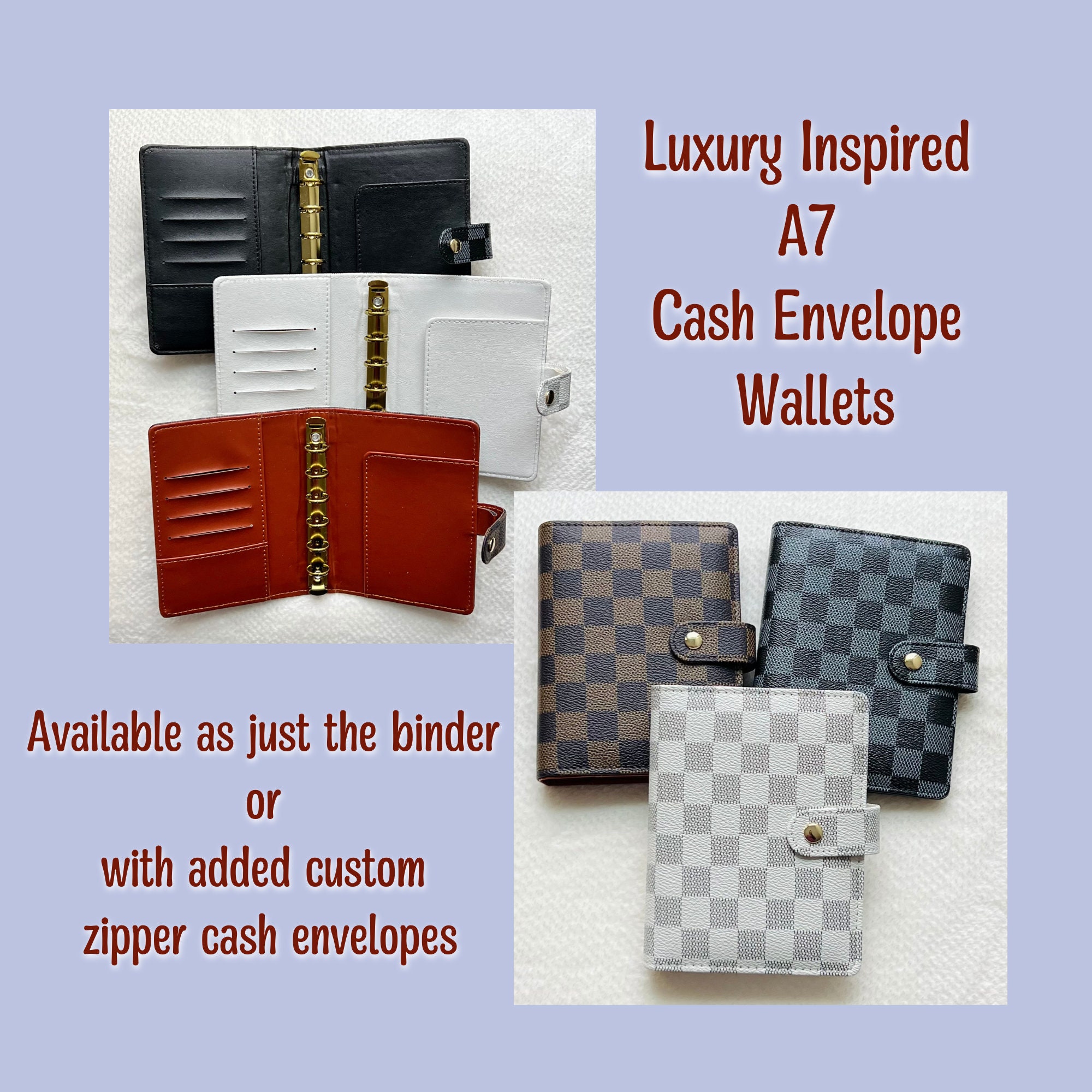 DIY Louis Vuitton Cash Envelope Wallet - How I Added Binder Rings  #CashEnvelopeWallet 