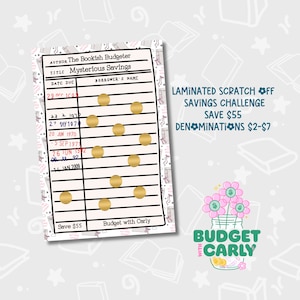 Laminated Scratch Off Savings Challenge: Cash Stuffing Binder