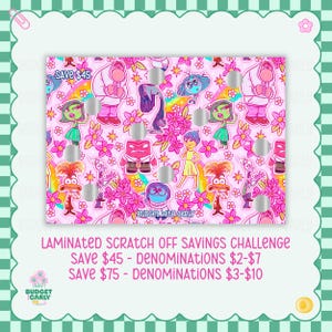 Scratch Off Savings Challenge: Cash Stuffing, Budget Binder Insert