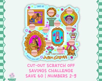 Savings Challenge | Scratch Off 60 Dollars Savings Binder Insert