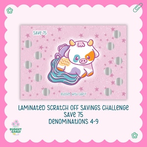 Zodiac Aquarius Savings Challenge: Cash Stuffing Scratch Off