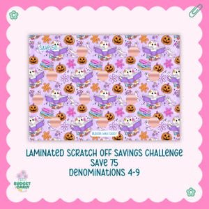 Scratch Off Savings Challenge: Cash Stuffing, Budget Binder