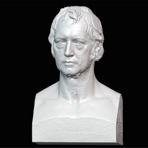 Georg Wilhelm Friedrich Hegel Bust, G. W. F. Hegel Statue, Hegel Sculpture, German Philosopher, 3D Printed Statue, Size & Colour Options
