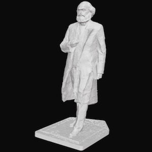 Karl Marx Statue at Trier (his hometown), Karl Marx Sculpture, German Philosopher, 3D Printed Sculpture, Size and Colour Option