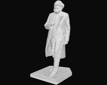Estatua de Karl Marx, escultura de Tréveris, filósofo alemán, impresa en 3D.