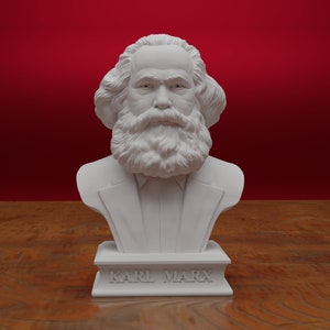 Karl Marx Bust, Karl Marx Statue, German Philosopher, 3D Printed Statue, Size & Colour Option