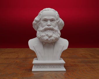 Karl Marx Bust, Karl Marx Statue, German Philosopher, 3D Printed Statue, Size & Colour Option