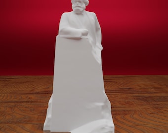 Busto de Karl Marx, estatua de bioplástico impresa en 3D (24 cm)