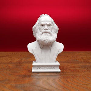 Karl Marx Bust, Karl Marx Statue, German Philosopher, 3D Printed Statue, Size & Colour Option