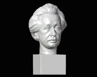 Albert Einstein Bust, Albert Einstein Statue, Einstein Sculpture, Theory of Relativity, 3D Printed Sculpture, Size & Colour Options