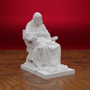 Baruch Spinoza Bust, Benedictus de Spinoza Statue, Dutch Philosopher Sculpture, Age of Enlightenment, 3D Printed Statue, Size & Color Option