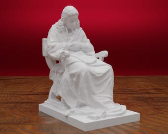 Baruch Spinoza Bust, Benedictus de Spinoza Statue, Dutch Philosopher Sculpture, Age of Enlightenment, 3D Printed Statue, Size & Color Option