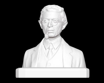 Jean-Paul Sartre Bust, Jean-Paul Sartre Statue, Existentialism, Marxism, 3D Printed Sculpture, Size & Colour Options