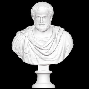 Aristotle Bust, Aristotle Statue, Famous Ancient Greek Philosopher, 3D Printed Sculpture, Size & Colour Option