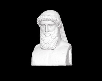 Hermes buste, Hermes standbeeld, Hermes sculptuur, Mercury buste, 3D geprinte sculptuur, grootte & kleur opties